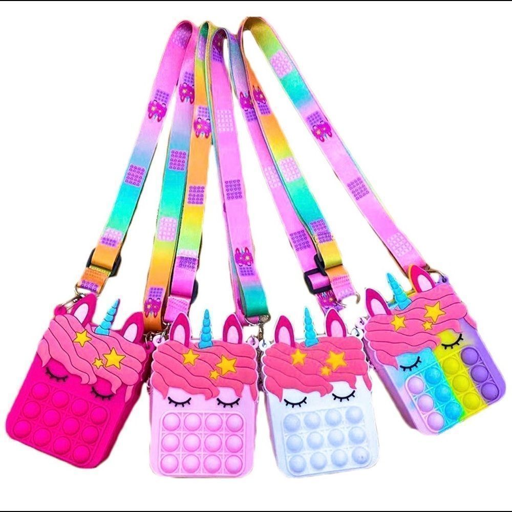 POP IT Girls Unicorn Bag Girls Pink Purse Little Girls Bags Easter